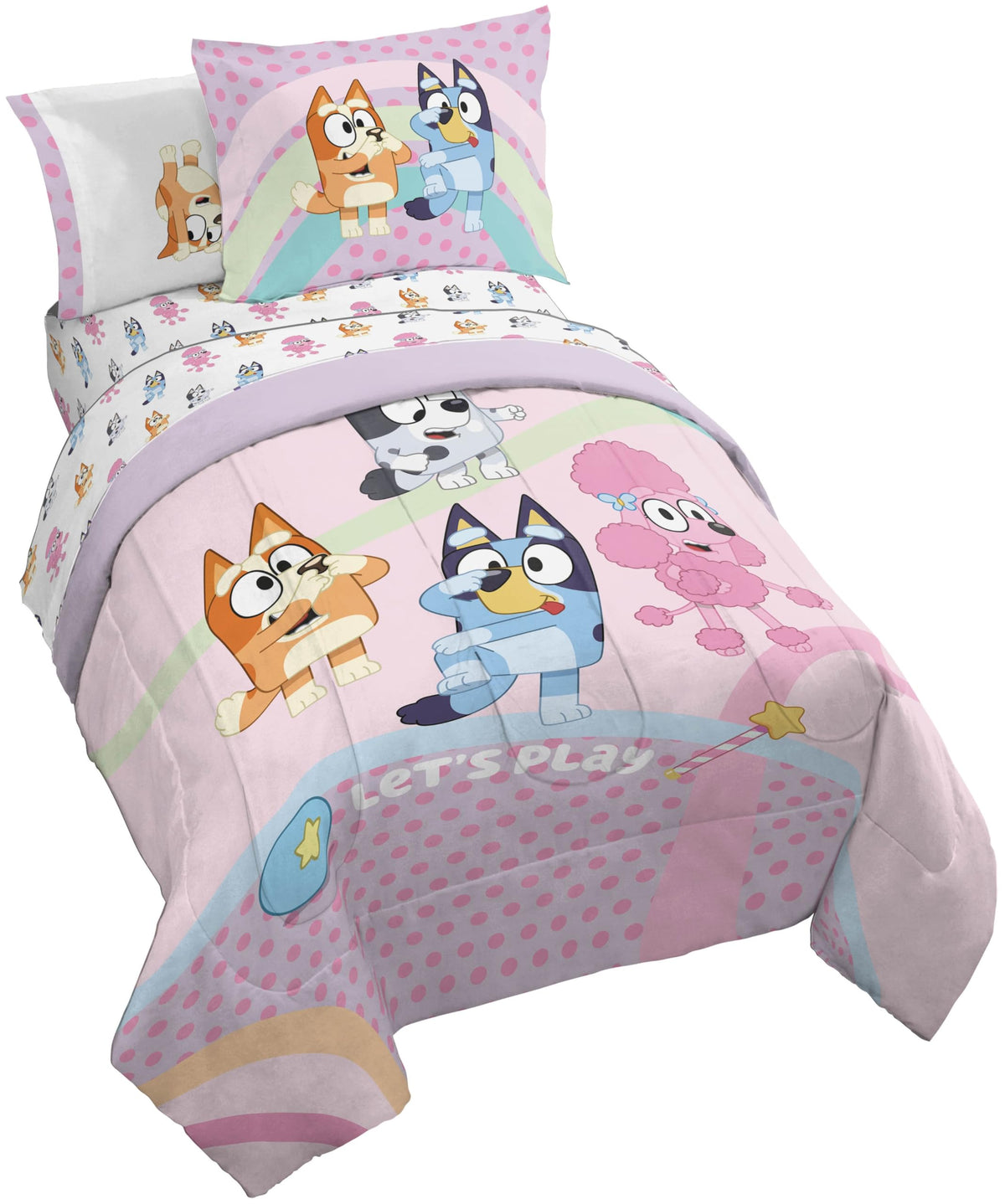 Disney Lilo & Stitch Twin Comforter Set, 5 Pc Bed in a Bag, Reversible