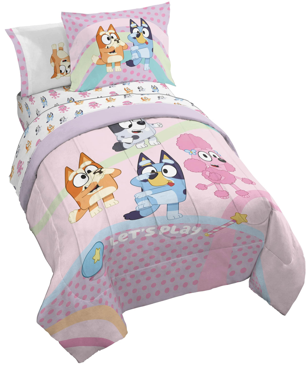 Disney Lilo & Stitch Twin Comforter Set, 5 Pc Bed in a Bag, Reversible