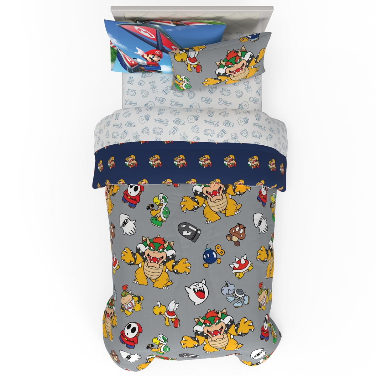 Franco Kids Bedding Super Soft Comforter and Sheet Set with Sham, 7 Piece Full Size, Paw Patrol