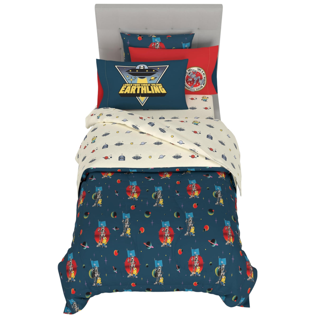 Peppa Pig Kids Bedding Super Soft & Cozy Reversible Microfiber Comforter and Sheet Set with Sham, 5 Piece Twin Size, (Officially Licensed Product) By Franco