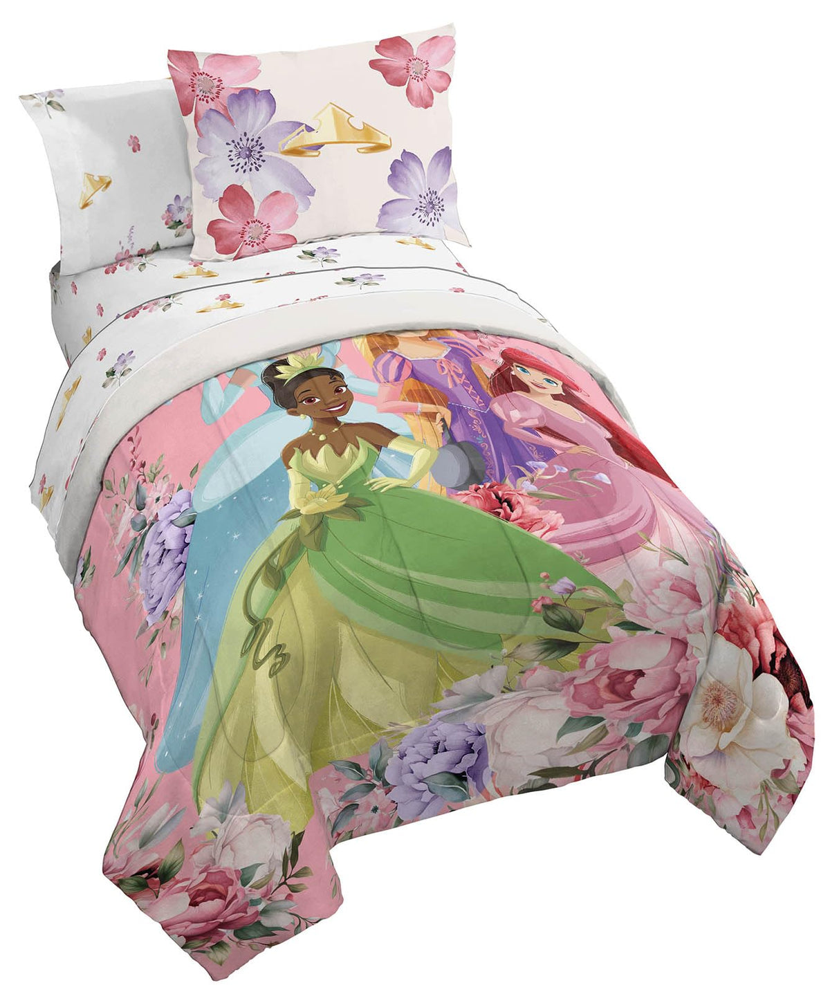 Disney Winnie The Pooh Twin Comforter Set 5 Piece Cartoon Bedding, Beige