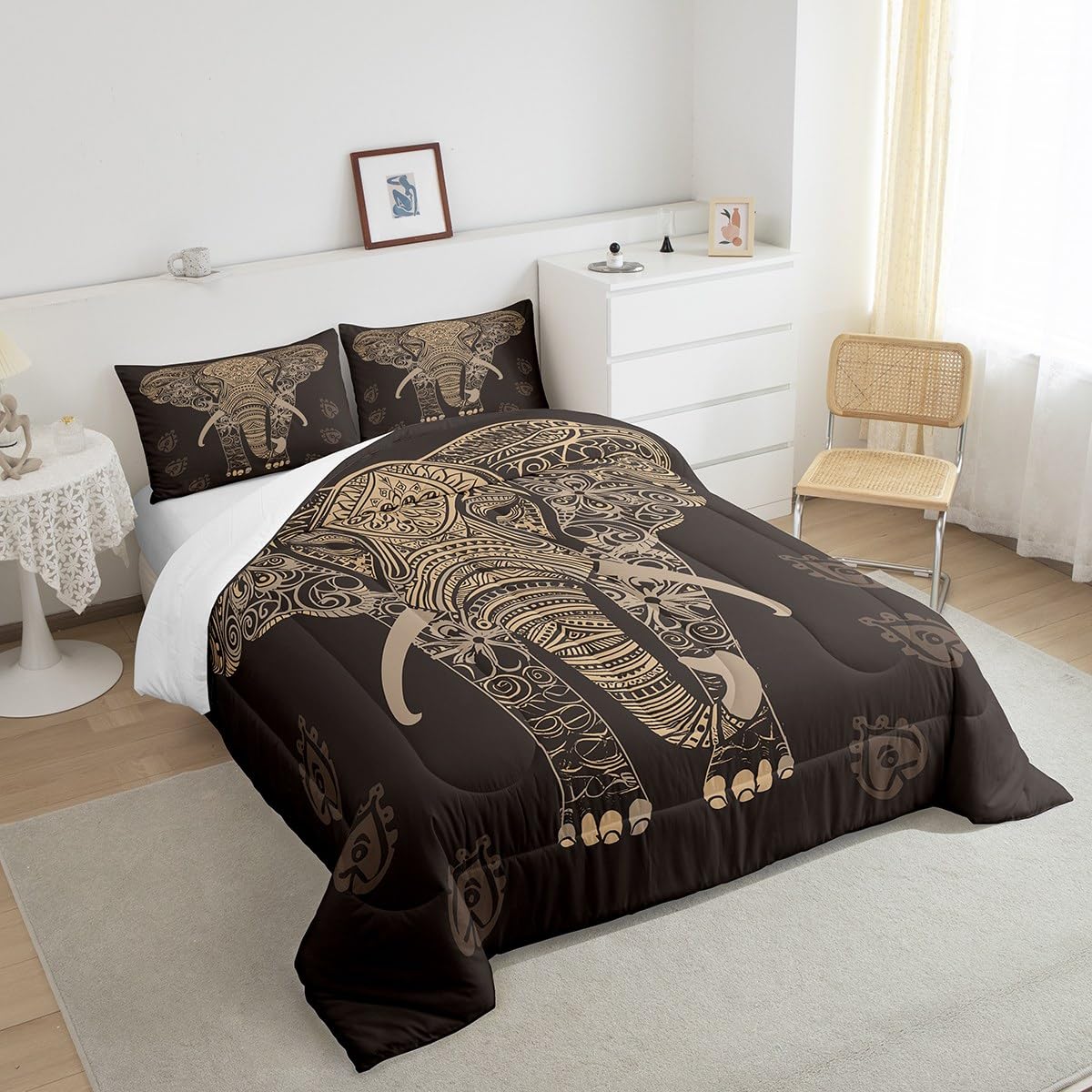 Feelyou Dino Dinosaur Comforter Set Twin Size Kids Boys Bedding
