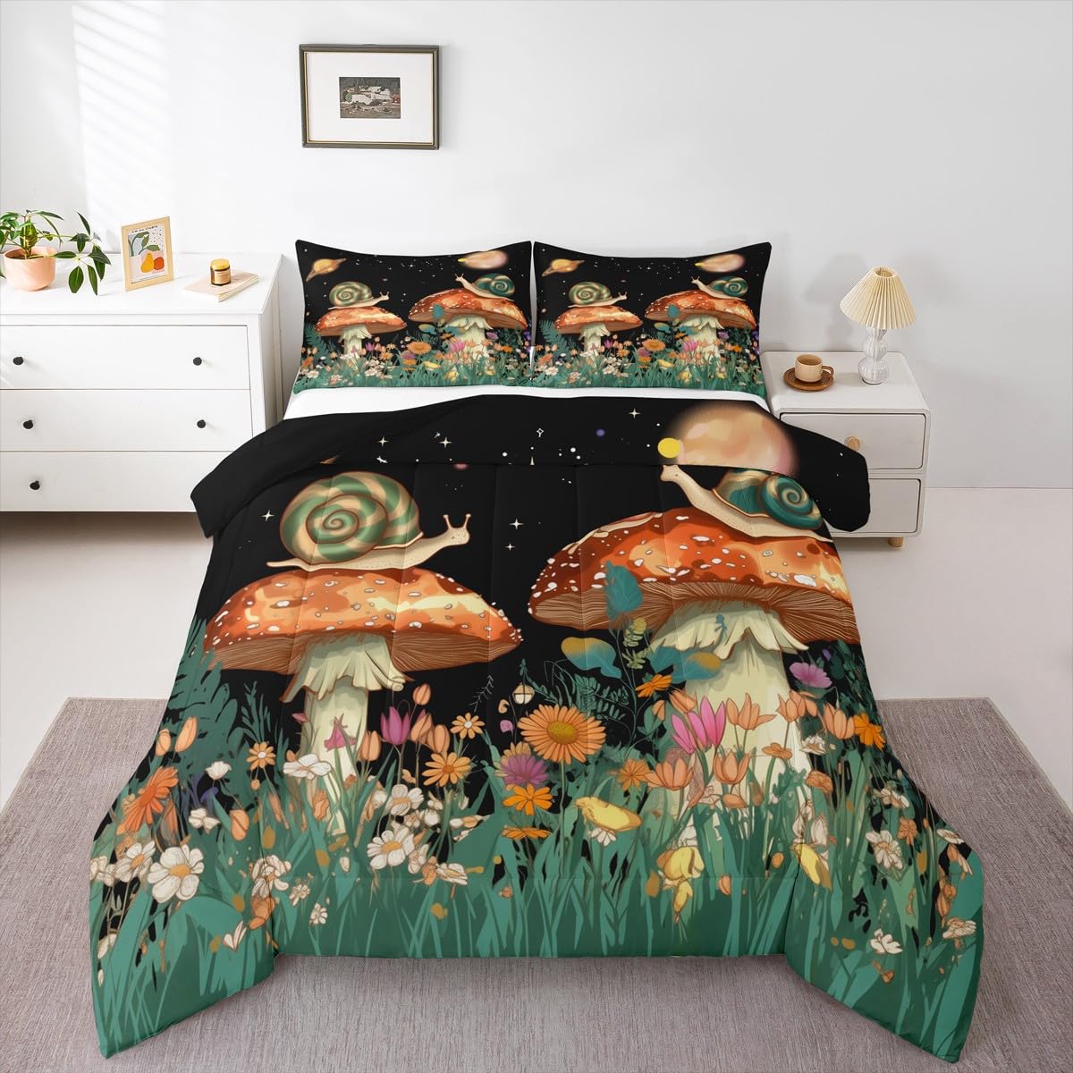 Feelyou Dino Dinosaur Comforter Set Twin Size Kids Boys Bedding