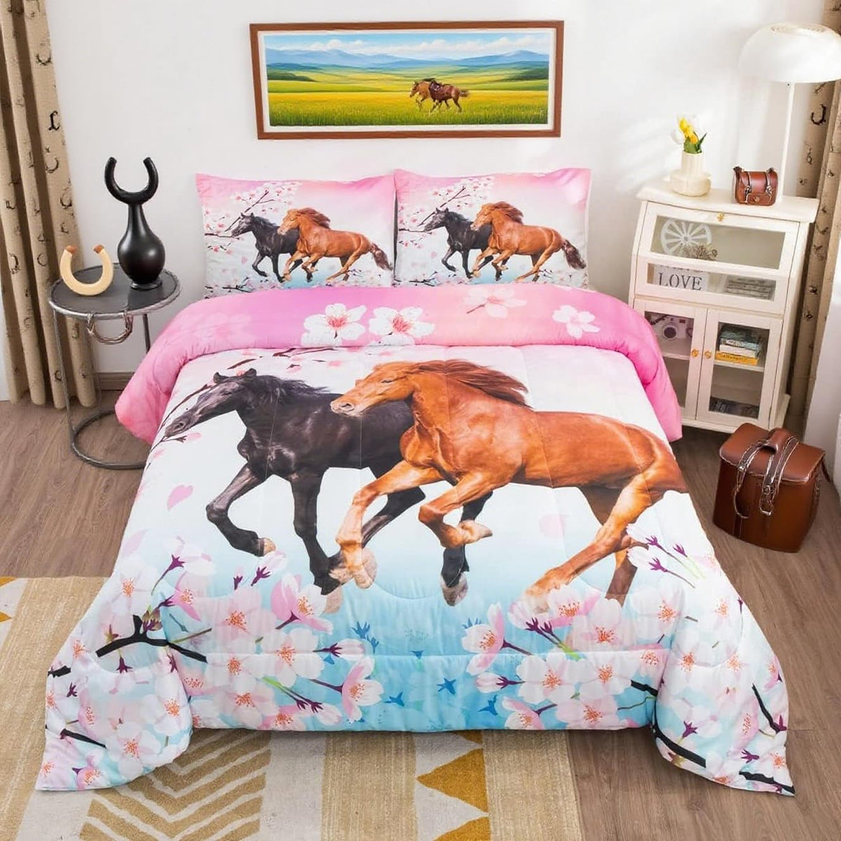 Feelyou Kids Construction Comforter Set Twin Bedding Sets for Boys Toddler Children Cartoon Cars Excavator Tractor Comforter Set Construction Machinery Truck Duvet Set Cars Bed Set with 1 Pillow Case