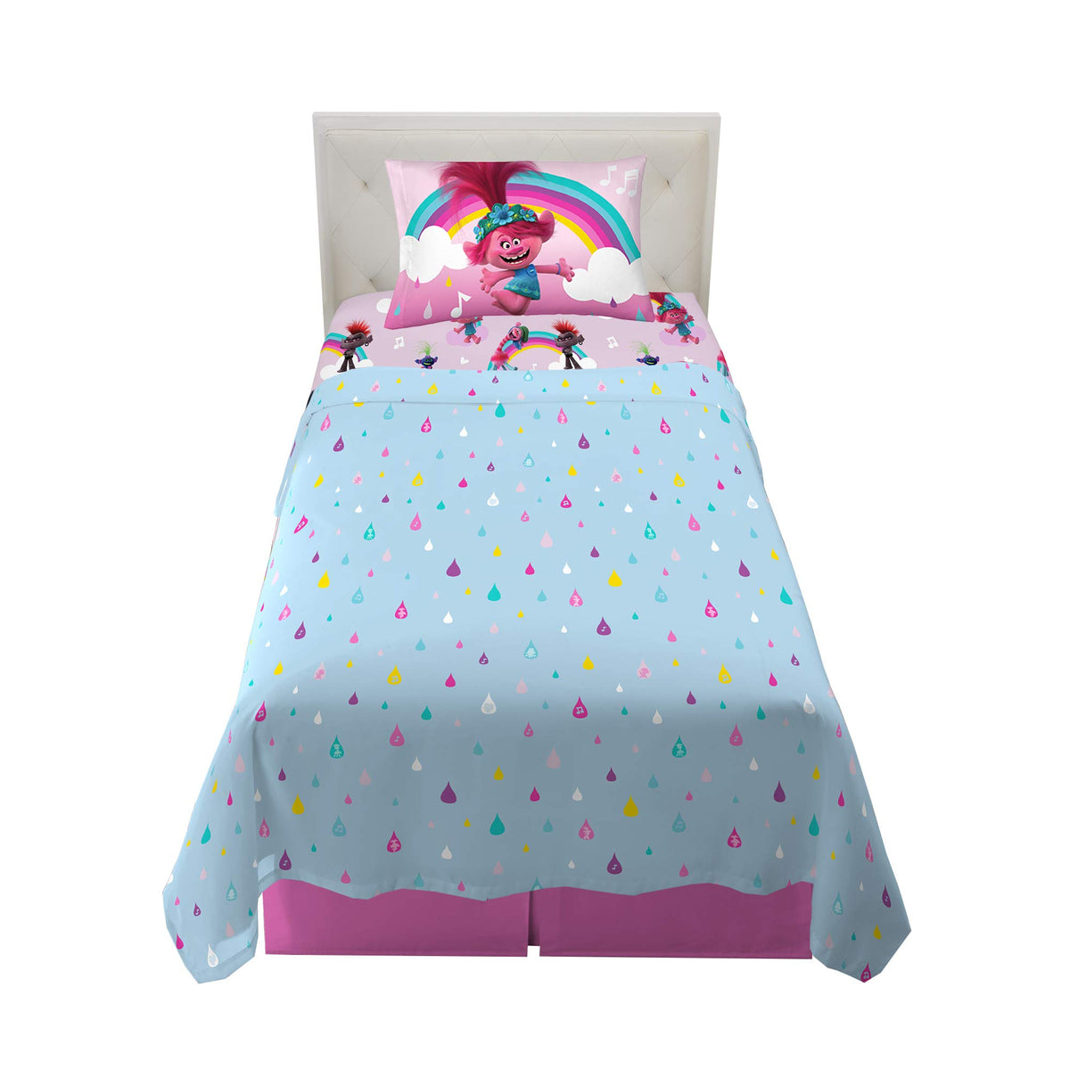 Paw Patrol Girls Kids Bedding Super Soft Microfiber Sheet Set, Twin, (Official) Nickelodeon Product By Franco