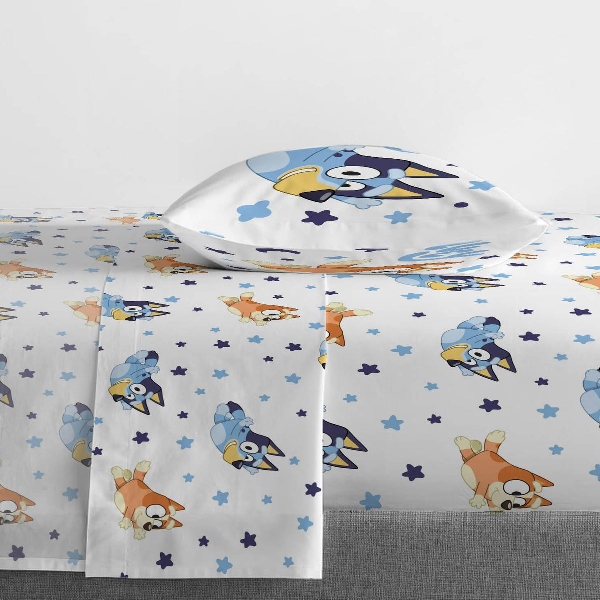 Bluey Bingo Twin Comforter Set 5 Piece Kids Bedding for Girls, Multi