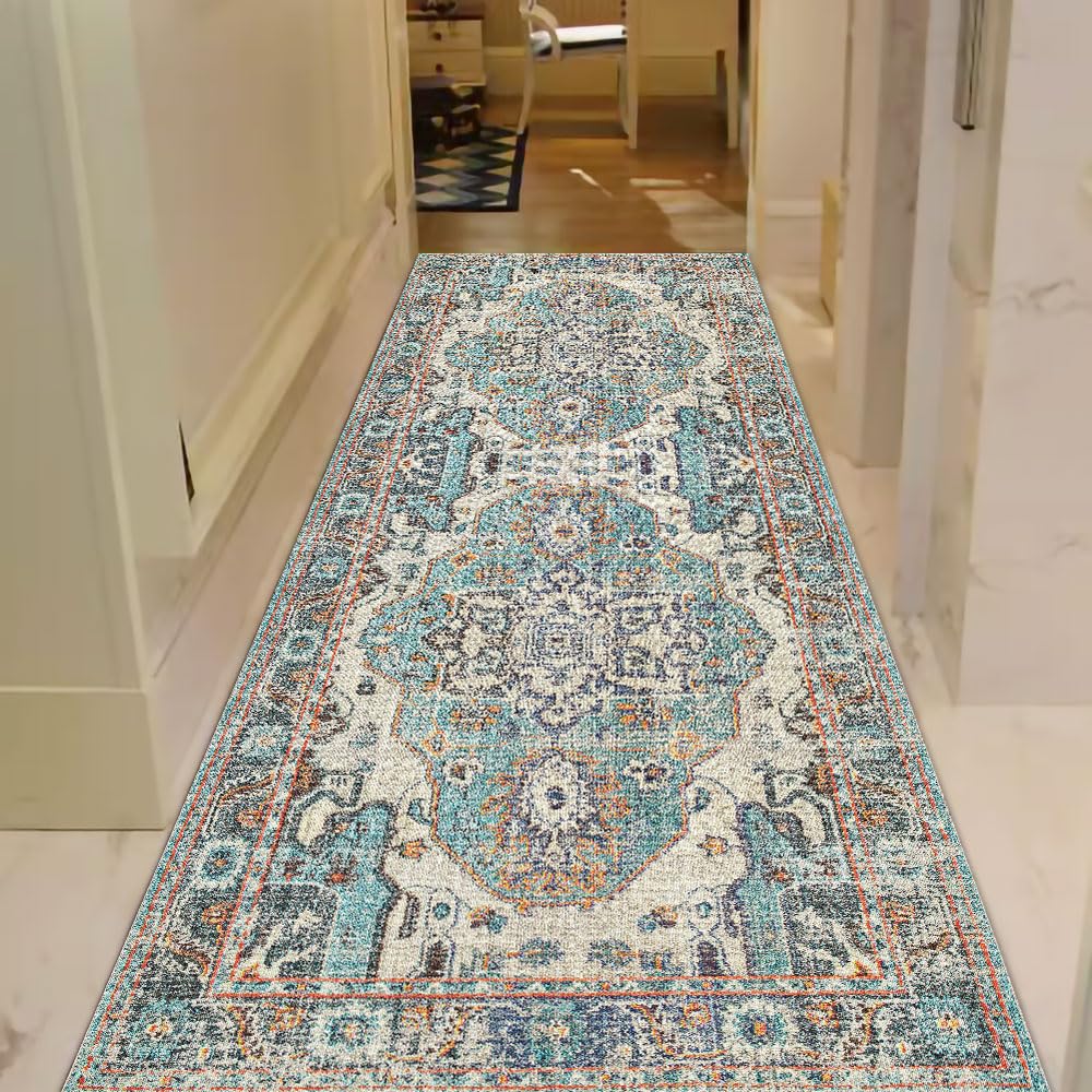 1.6x2.6 Small Area Rug, Washable Non-Slip for Entryway Green