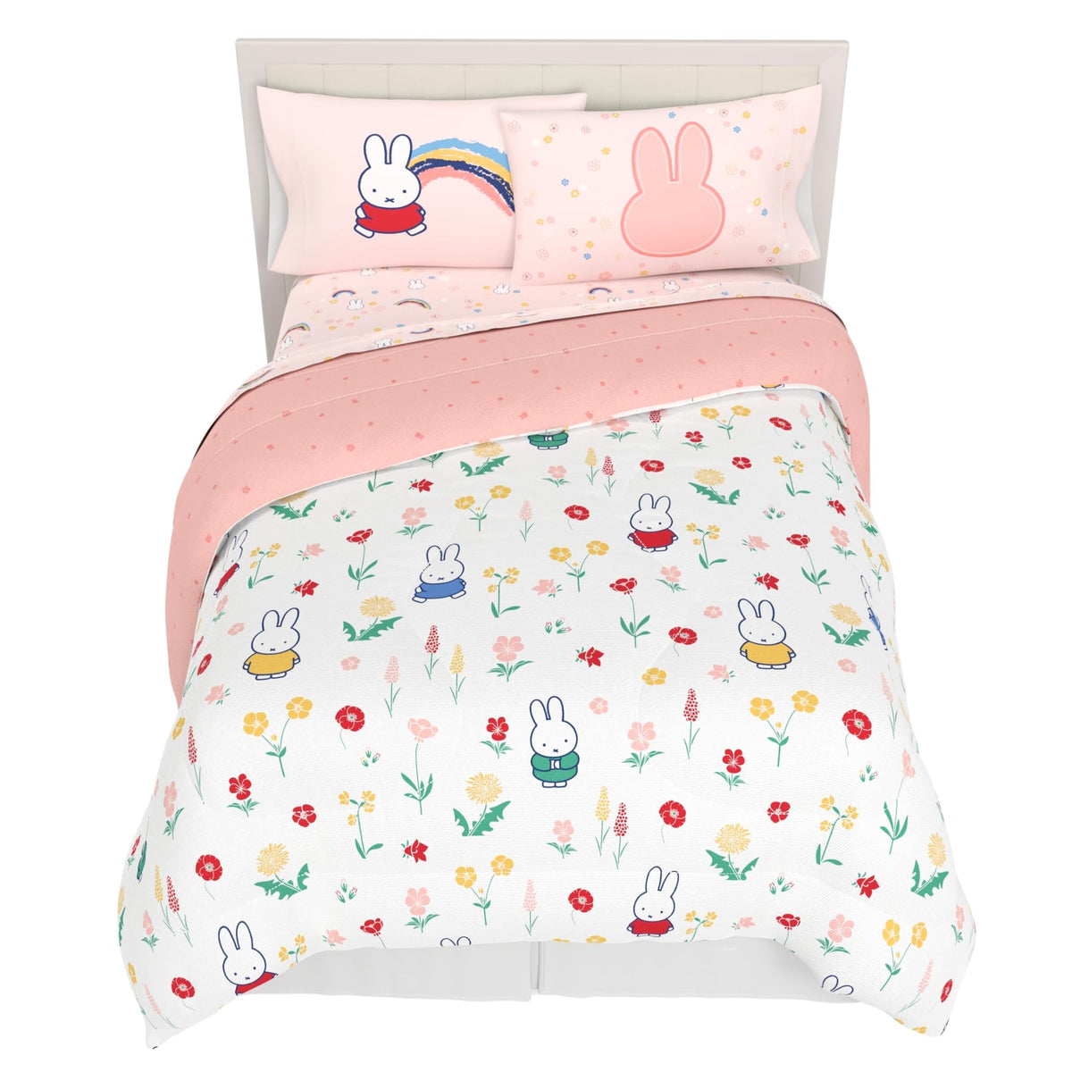 Franco Kids Bedding Super Soft Comforter and Sheet Set with Sham, 5 Piece Twin Size, Hello Kitty