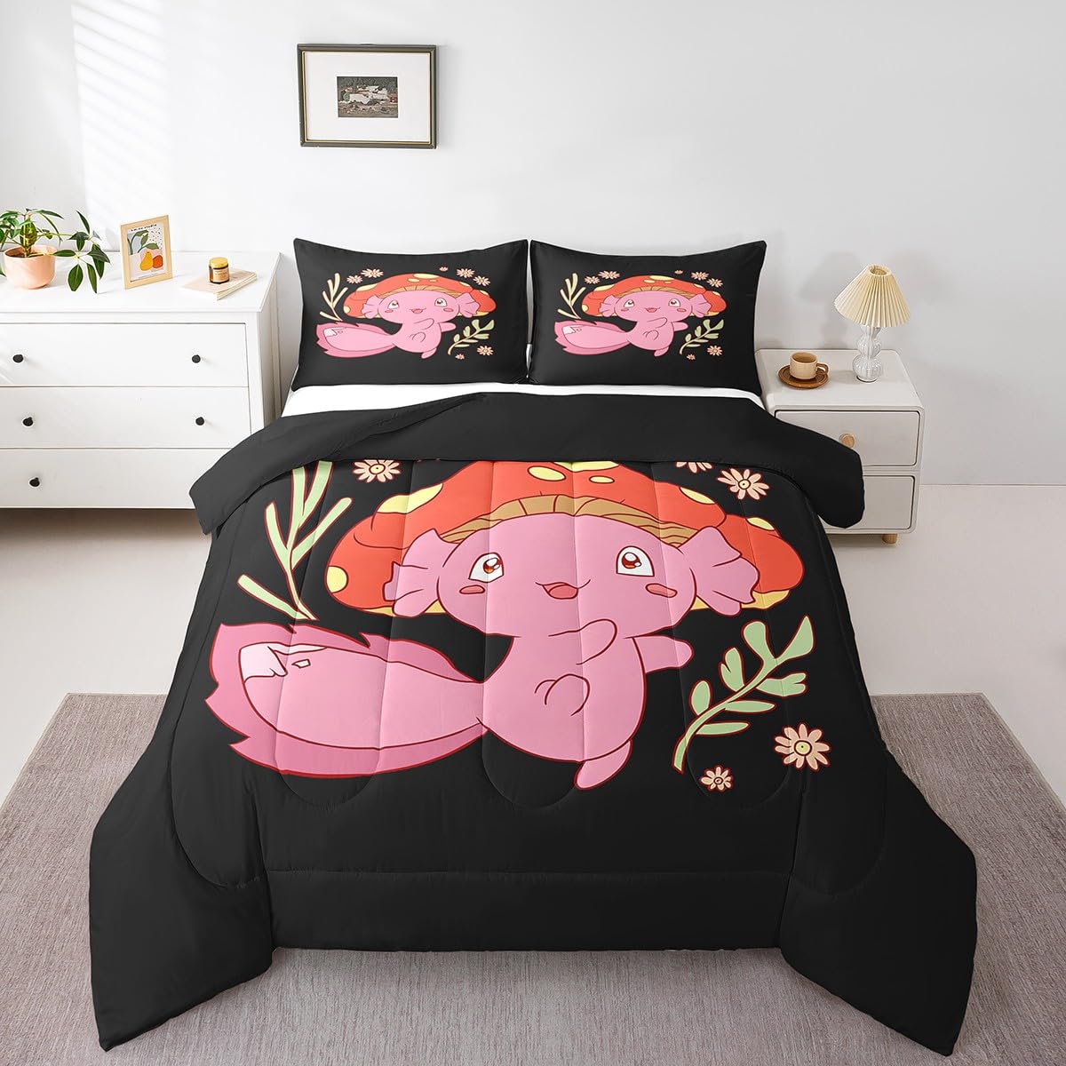 Feelyou Dino Dinosaur Comforter Set Twin Size Kids Boys Bedding