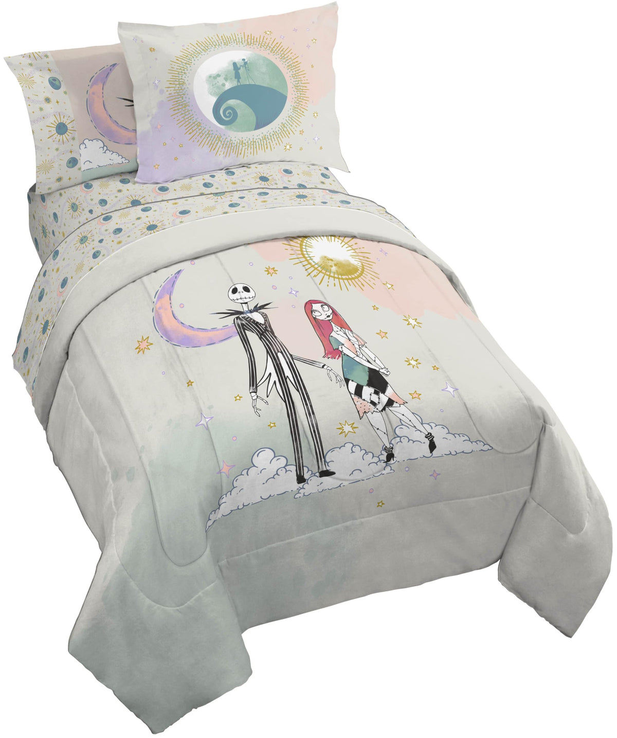 Disney Lilo and Stitch Full Size Comforter Set 7 Piece Bedding, Multi