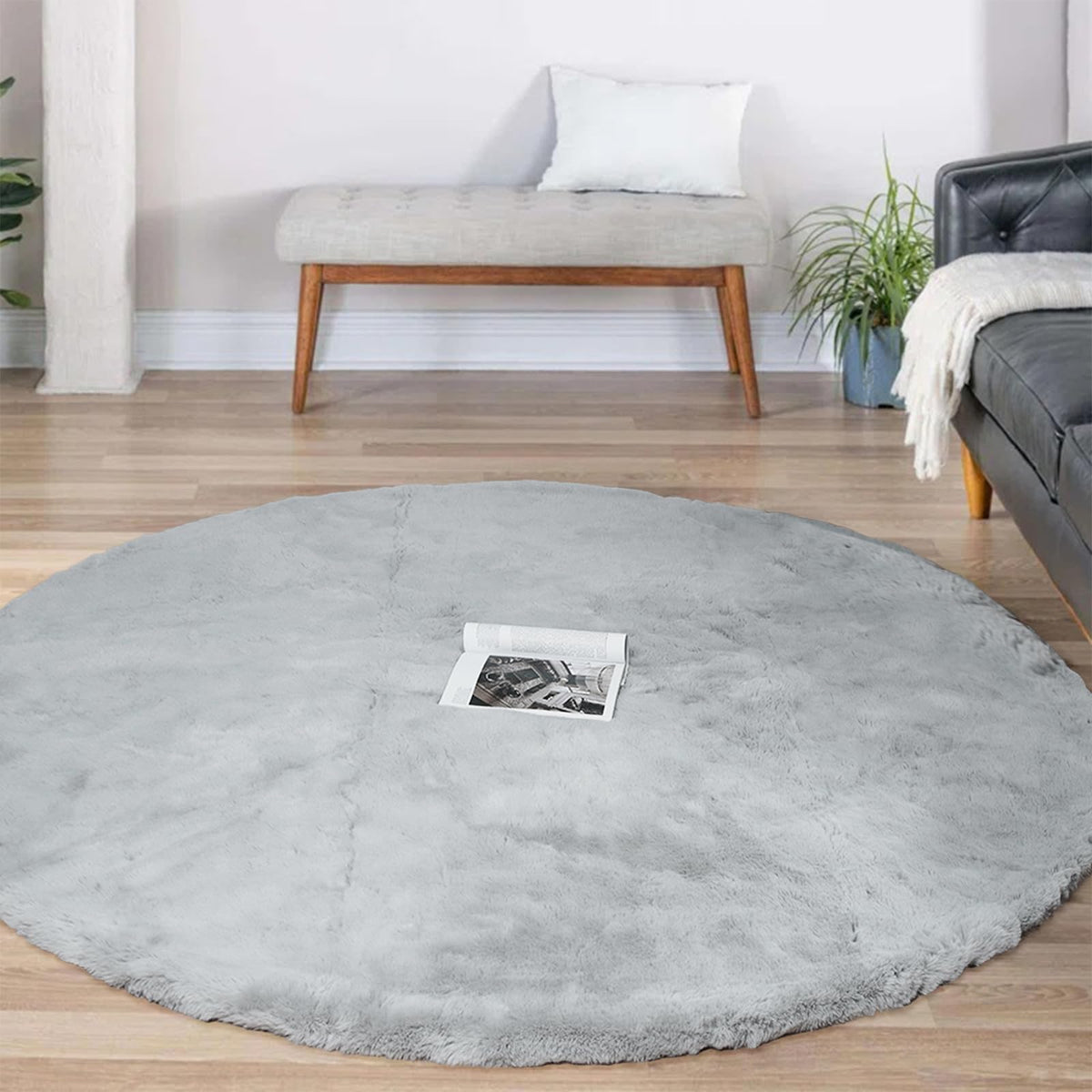 Latepis Washable Rugs 3x5 White Fluffy Shag Rug Shaggy Rug for Living Room Super Soft Area Rugs for Bedroom Nursery