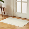 Amazon Basics Thin Indoor Area Rug, Geometric Printed Washable Home Decor Carpet for Living Room Bedroom, 4' W × 6' L, Beige Geometric