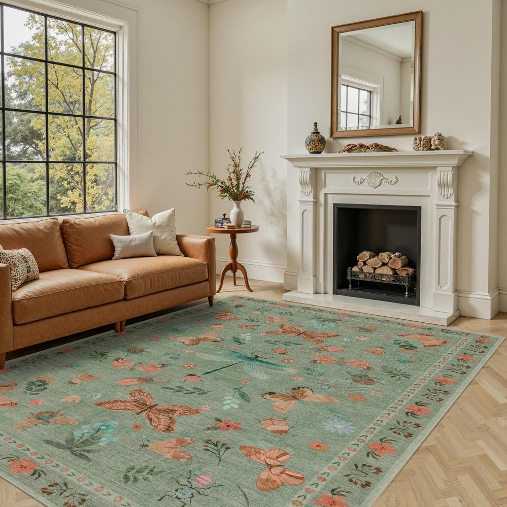 Rugxara Grey 5x7 Area Rugs for Bedroom & Living Room