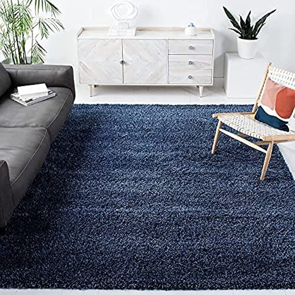 SAFAVIEH Area Rug 4x6 - California Shag Collection - Ivory, Non-Shedding & Easy to Clean, Ultra Plush Thick Pile, Ideal for Living Room, Bedroom, Dining Space (SG151-1212)