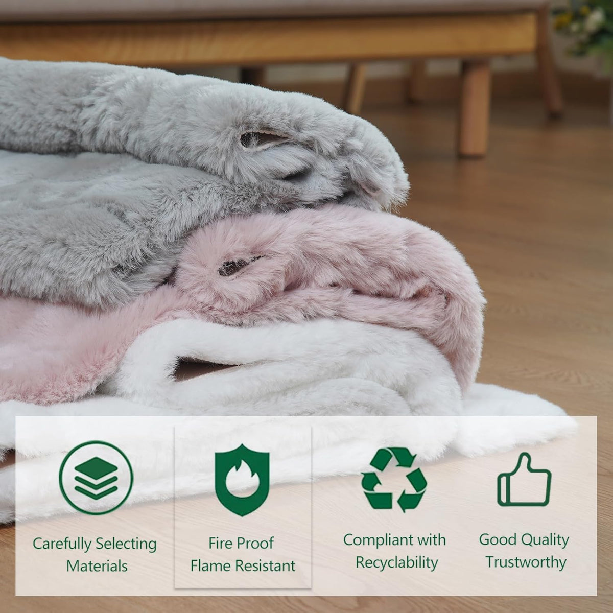 Latepis Washable Rugs 3x5 White Fluffy Shag Rug Shaggy Rug for Living Room Super Soft Area Rugs for Bedroom Nursery