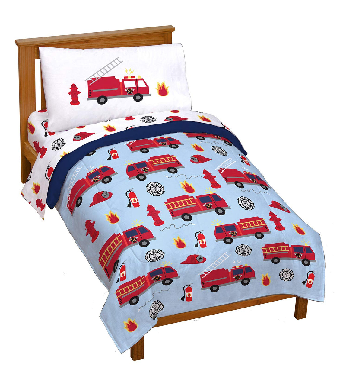 Disney Frozen Kids Full Comforter Set 7 Piece Bed in a Bag, Purple