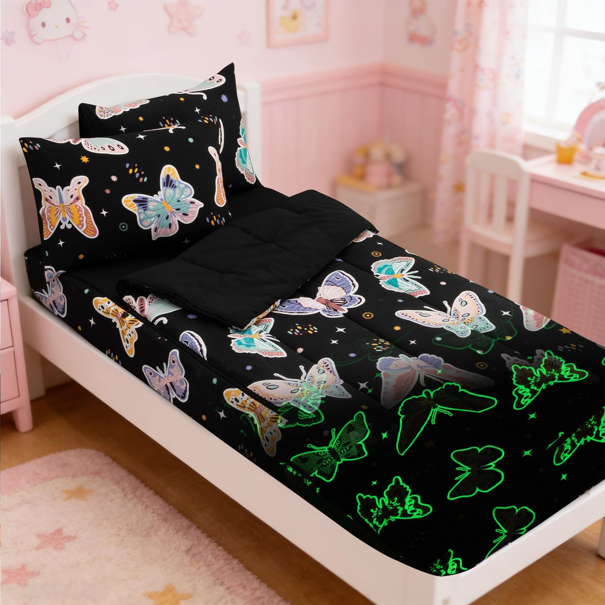 Meeting Story All-in-One Design Dinosaur Zipper Bedding Set for Kids,Twin