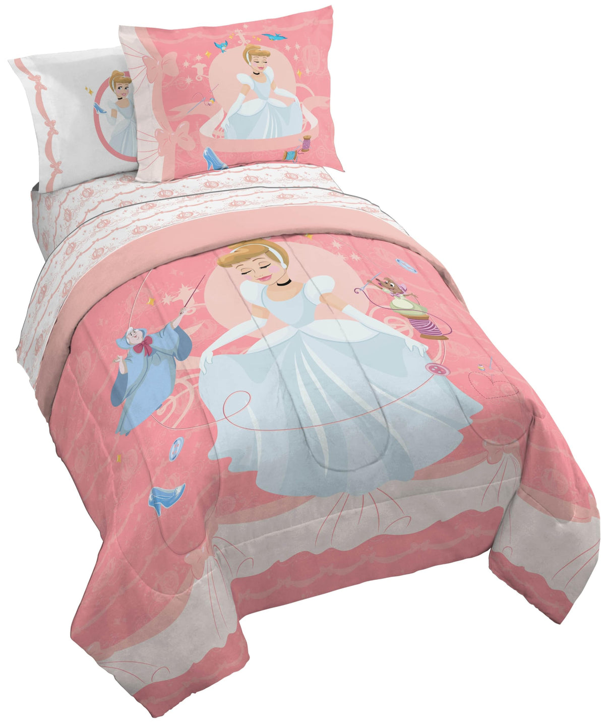 Disney Lilo & Stitch Twin Comforter Set, 5 Pc Bed in a Bag, Reversible
