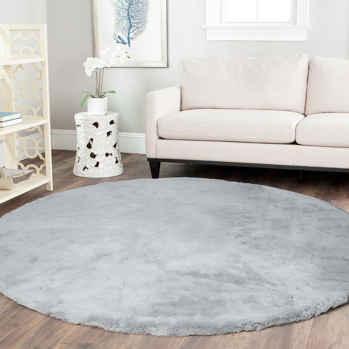 Latepis Washable Rugs 3x5 White Fluffy Shag Rug Shaggy Rug for Living Room Super Soft Area Rugs for Bedroom Nursery