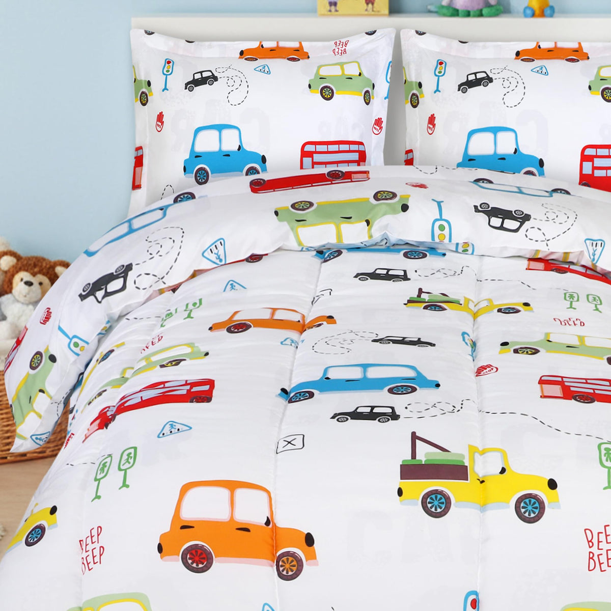 Utopia Bedding 3 Pc Kids Twin Comforter Set, Dinosaur