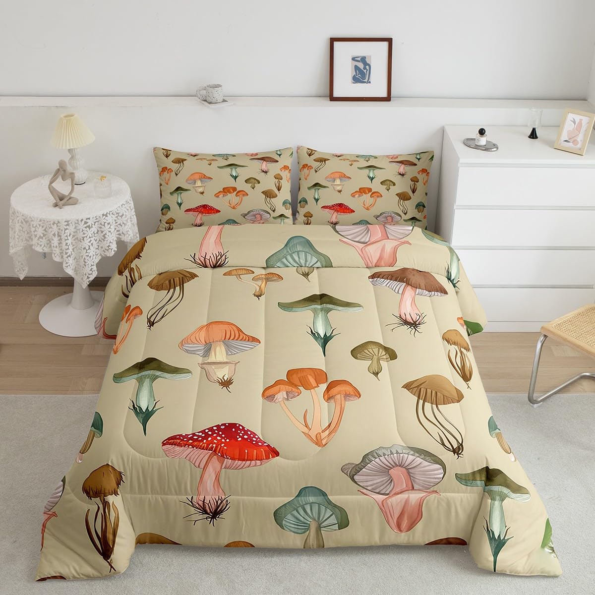 Feelyou Dino Dinosaur Comforter Set Twin Size Kids Boys Bedding