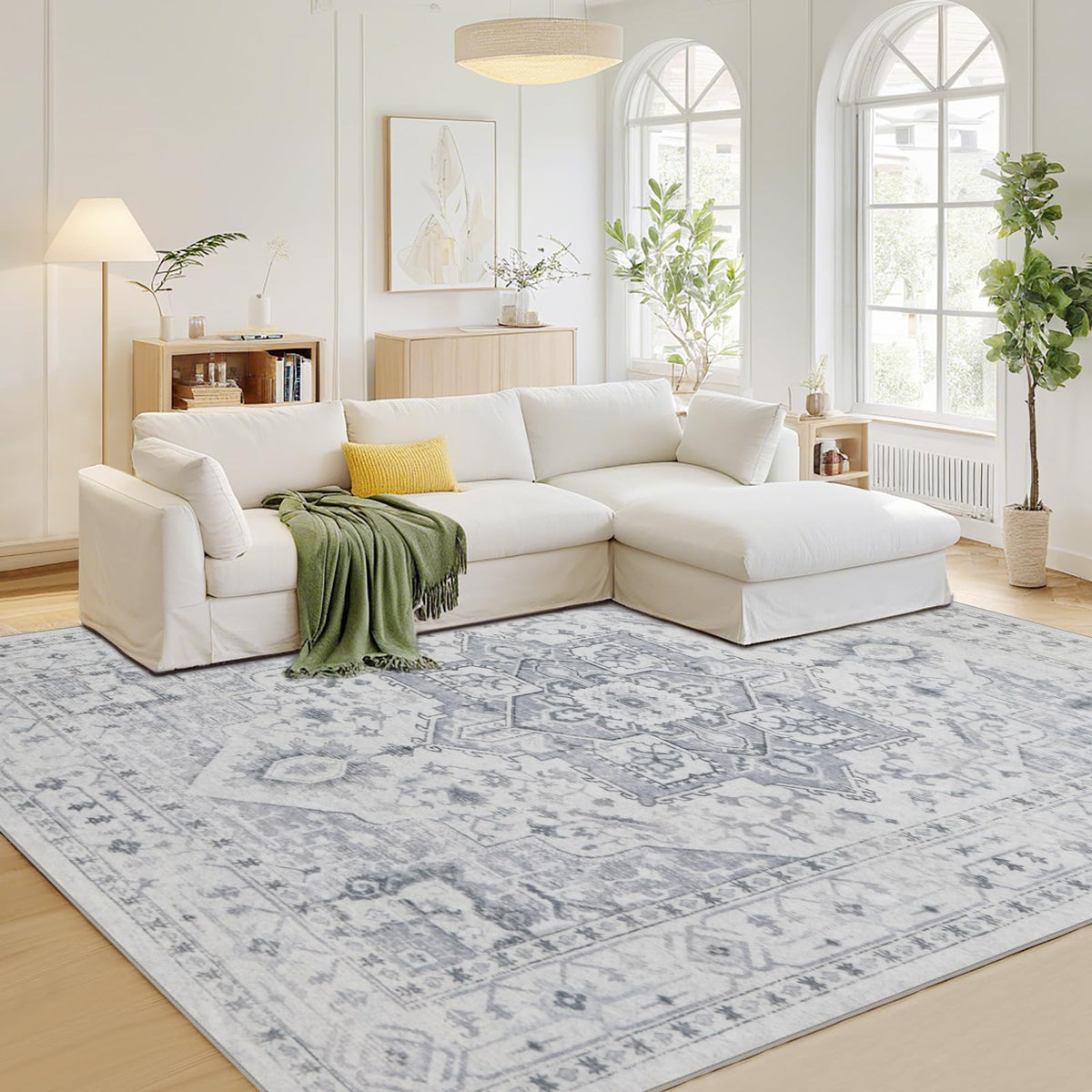 Washable Rugs 8x10 Area Rugs for Living Room,Bedroom,Dining Room Carpet