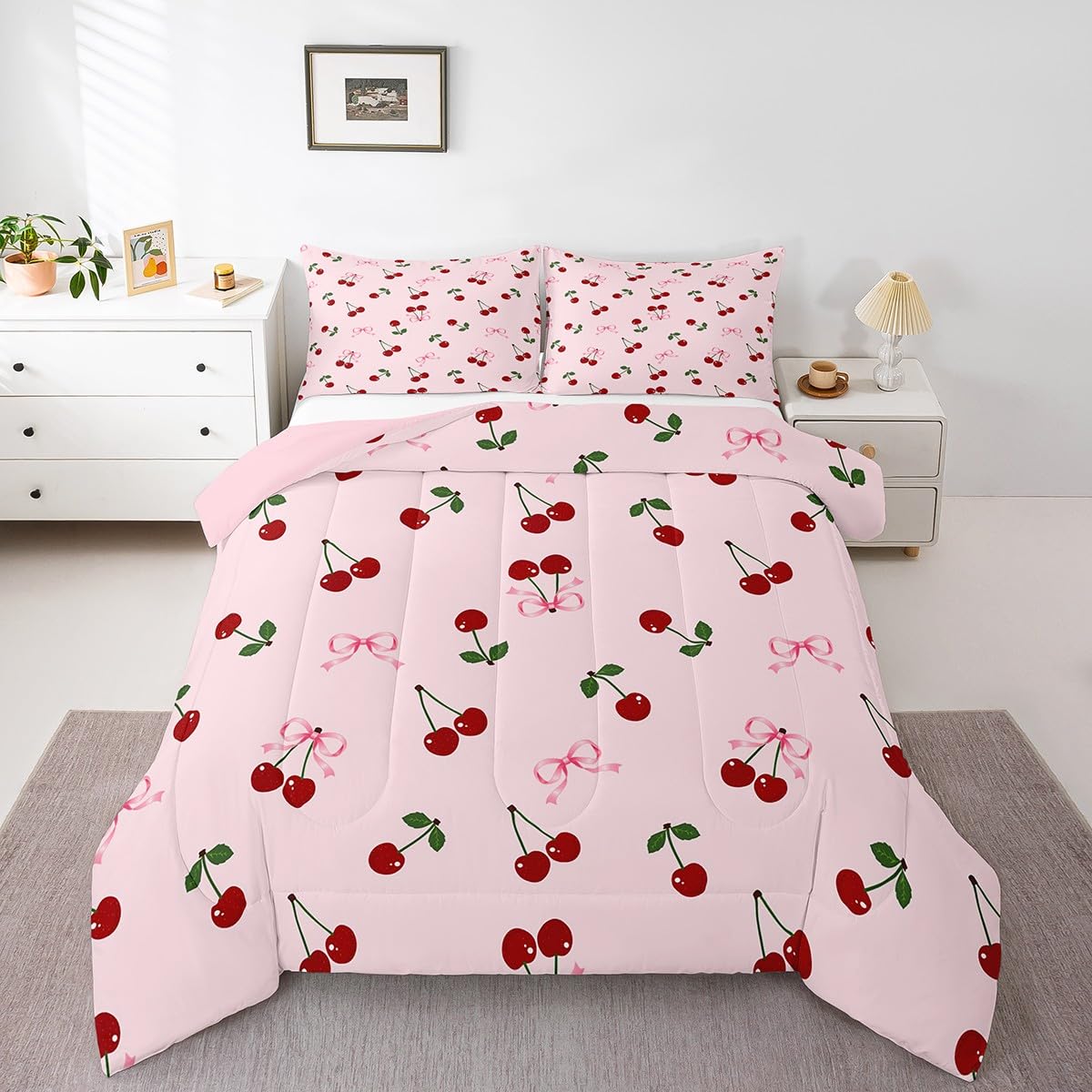 Feelyou Dino Dinosaur Comforter Set Twin Size Kids Boys Bedding