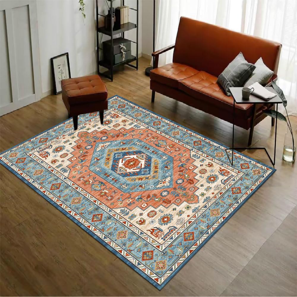 1.6x2.6 Small Area Rug, Washable Non-Slip for Entryway Green