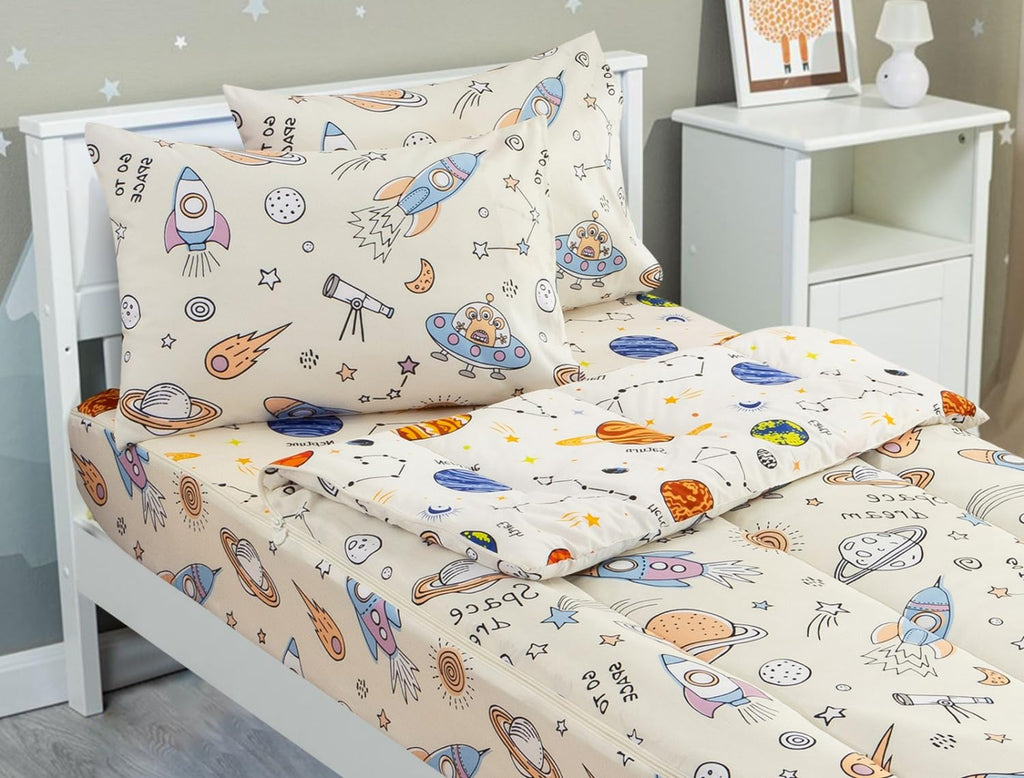Meeting Story Kids Game Comforter Set Zipper Bedding Twin for Boys, Grey