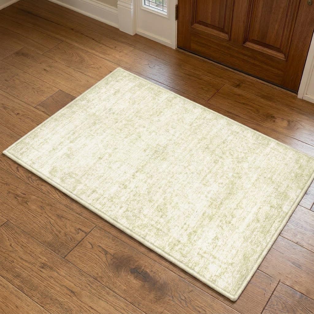 LIVELYGLOW 5x7 Washable Abstract Area Rug, Small Indoor Bedroom Dorm Rug