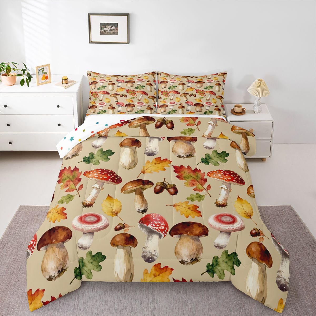 Feelyou Dino Dinosaur Comforter Set Twin Size Kids Boys Bedding