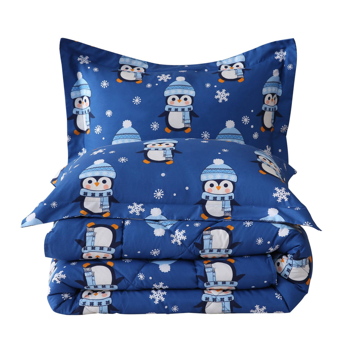 JSD Green Forest Animal Kids Comforter Set Twin Size