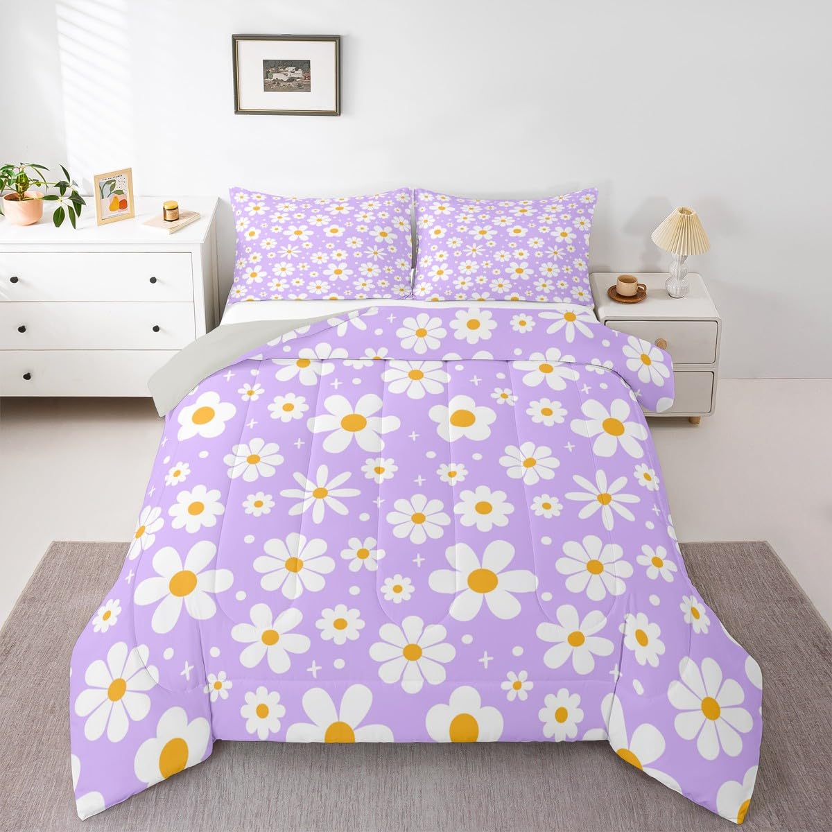 Feelyou Dino Dinosaur Comforter Set Twin Size Kids Boys Bedding