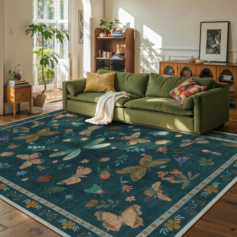 Rugxara Grey 5x7 Area Rugs for Bedroom & Living Room
