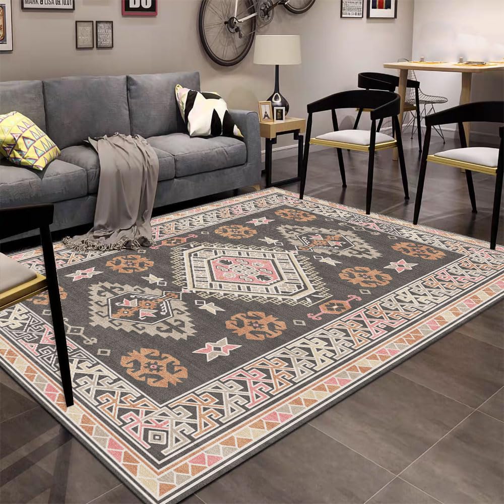 1.6x2.6 Small Area Rug, Washable Non-Slip for Entryway Green