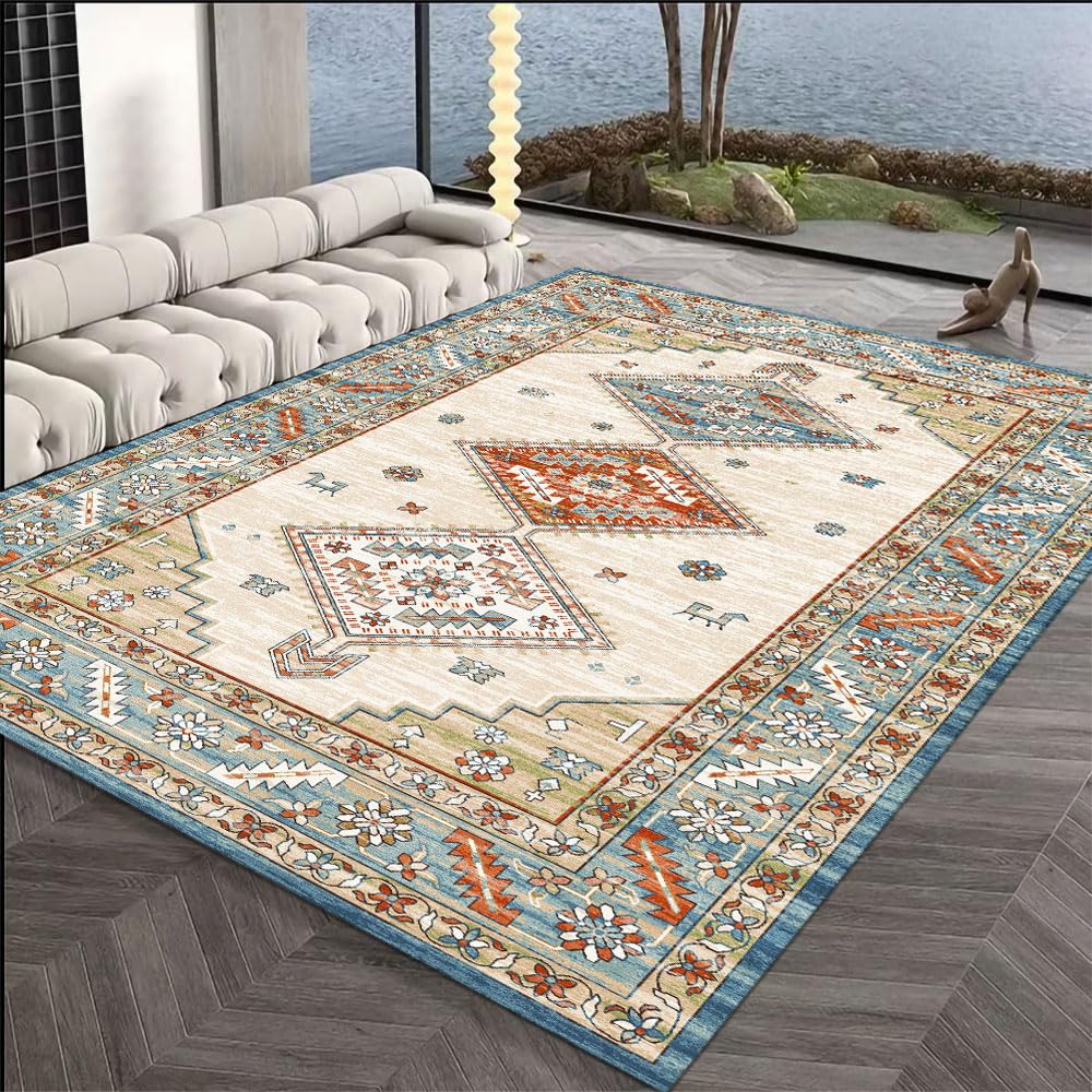 1.6x2.6 Small Area Rug, Washable Non-Slip for Entryway Green