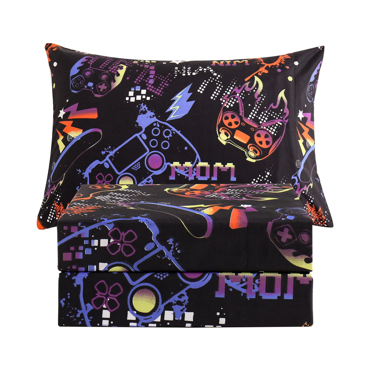 JSD Pink Unicorn Rainbow Kids Full Sheet Set for Girls 4 Piece