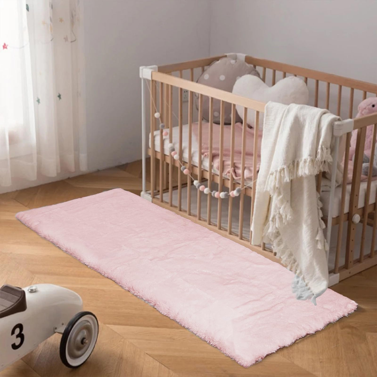 Latepis Washable Rugs 3x5 White Fluffy Shag Rug Shaggy Rug for Living Room Super Soft Area Rugs for Bedroom Nursery