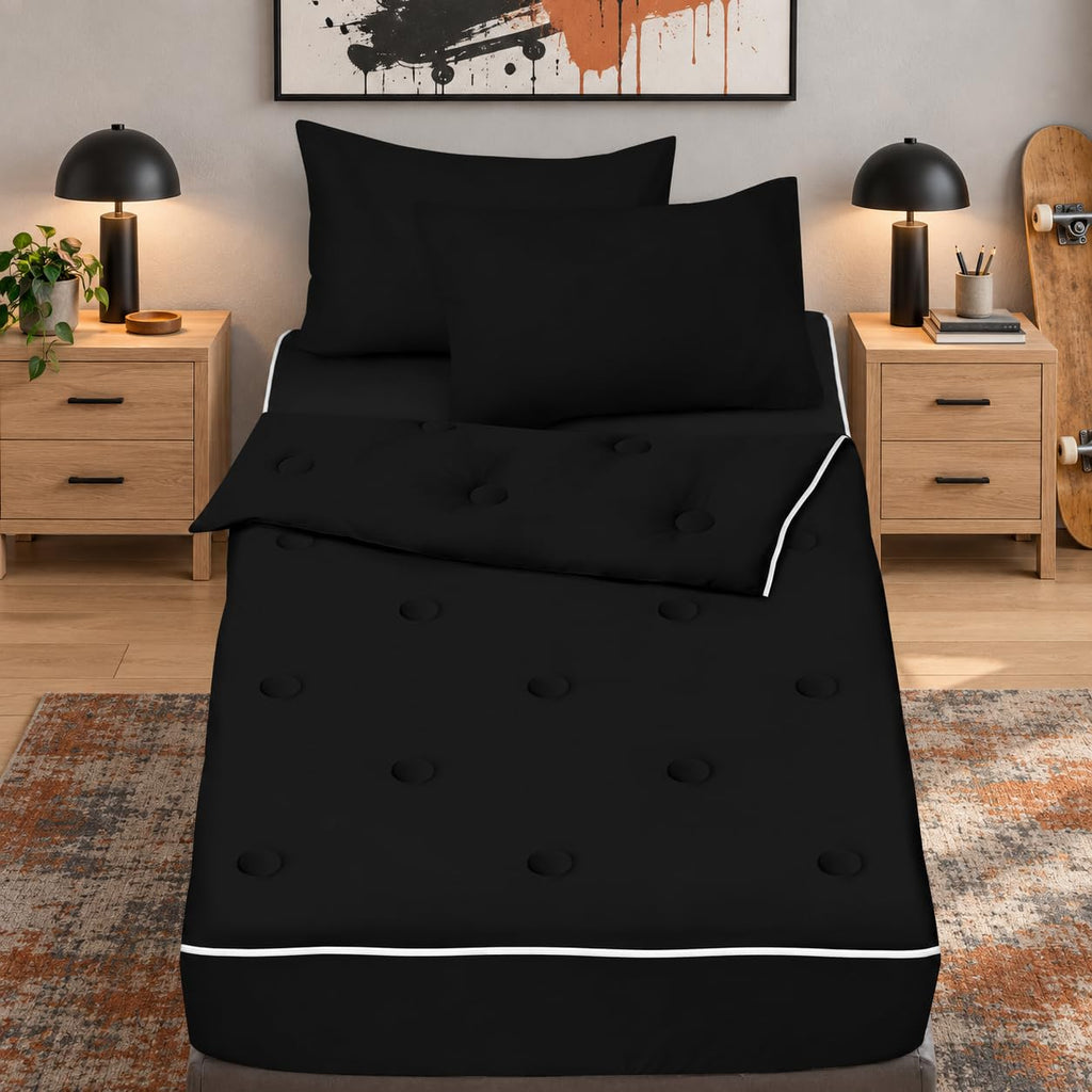Nesker Dinosaur Twin Zipper Bedding for Boys, 3-Piece-All-in-one
