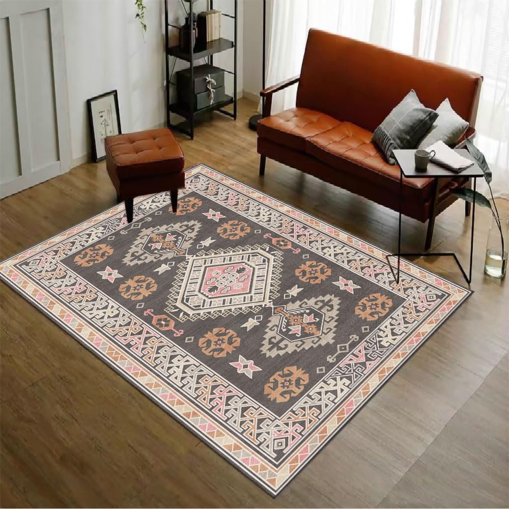 1.6x2.6 Small Area Rug, Washable Non-Slip for Entryway Green