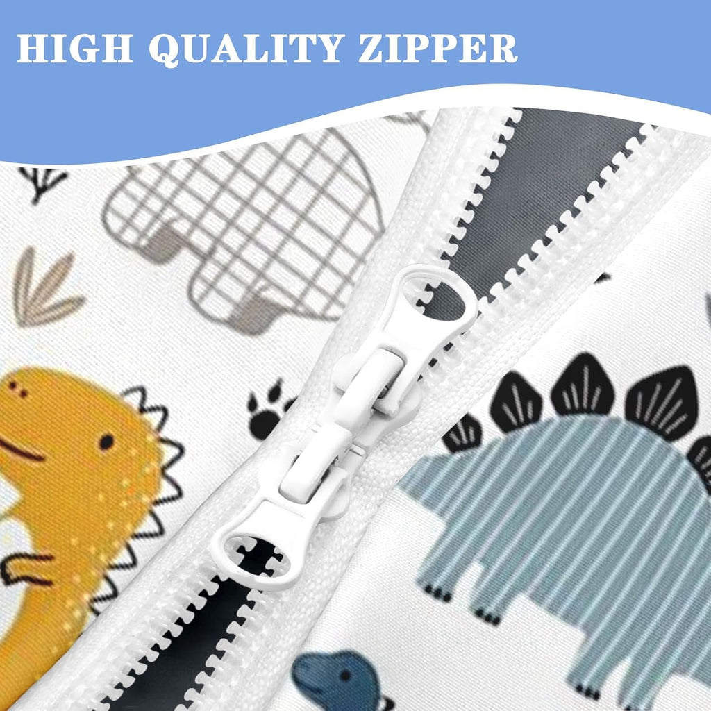 Nesker Dinosaur Twin Zipper Bedding for Boys, 3-Piece-All-in-one