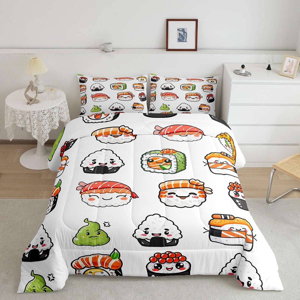 Feelyou Kids Construction Comforter Set Twin Bedding Sets for Boys Toddler Children Cartoon Cars Excavator Tractor Comforter Set Construction Machinery Truck Duvet Set Cars Bed Set with 1 Pillow Case