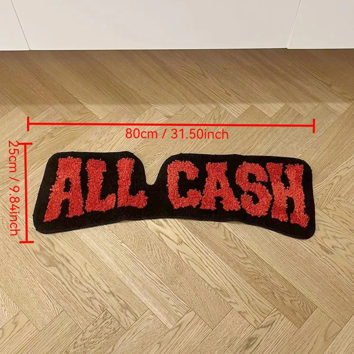 All Cash Letter Pattern Tufted Decorative Area Rug, Shaggy Rug, Fluffy Area Rug, 1 Count Non-slip Soft Floor Mat, Decorative Carpet for Home Living Room Bedroom, Room Decor, Trending Home Decor 2024, Home Decor Rugs