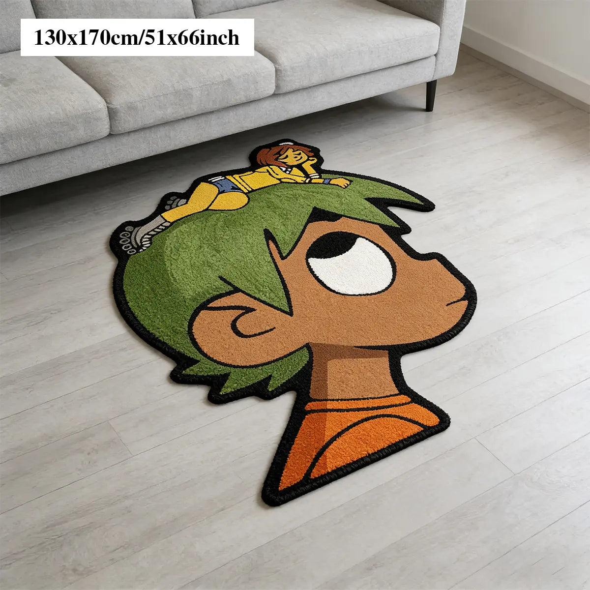 Hip-Hop Style Bedroom Rug, Sheepskin-Like Hallway Carpet, Soft Area Rug, Soft and Comfortable, Fun Design, Home Decor, Perfect for Entryways, Entrance Rug, House Decor Rug
