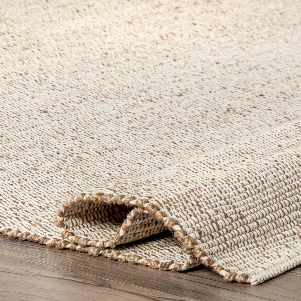 Elfriede Farmhouse Jute Blend Indoor Area Rug - Natural Fiber, Soft & Cozy, Farmhouse Kitchen Use, Home Accessory, Room Decor, Living Room Suitable, Indoor Area Rugs