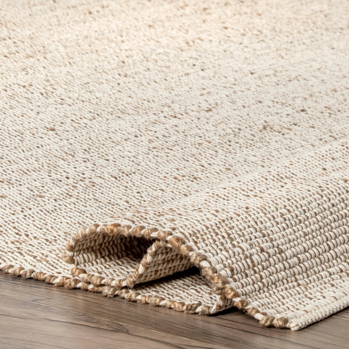 Elfriede Farmhouse Jute Blend Indoor Area Rug - Natural Fiber, Soft & Cozy, Farmhouse Kitchen Use, Home Accessory, Room Decor, Living Room Suitable, Indoor Area Rugs