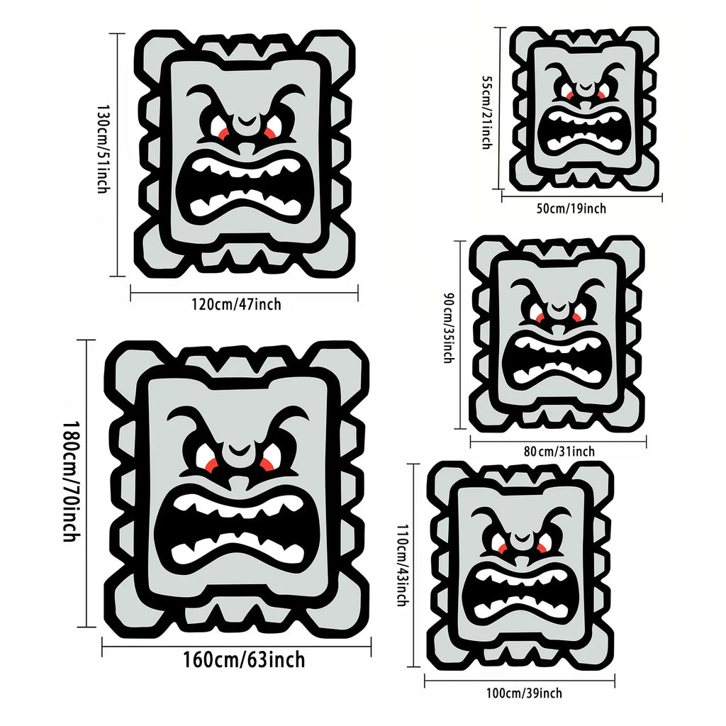 Cool King Iron Ball Monster Game Carpet, High Elastic Plush Anti-Slip Bedroom Bedside Blanket, Multi-Scene Gaming Room Living Room Rug, Decorative Area Rug, Cool Rugs, Non Slip Rugs