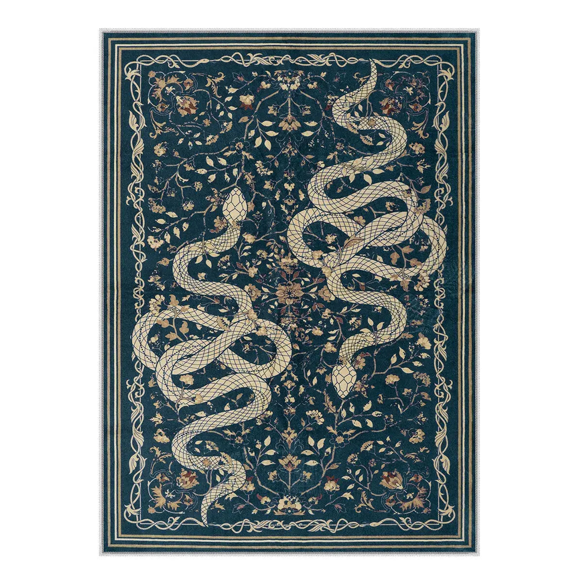 Lahome Washable Area Rug Large Snake Living Room Rugs, Soft Rug for Bedroom, Non-Slip Indoor Carpet for Dining Room Home Office