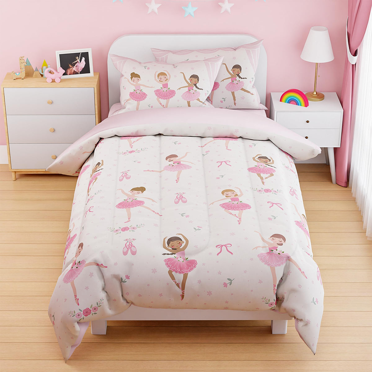SANDJEST Dinosaur Duvet Cover Sets Full Size for Kids Boys, Incude 1 Polyester Comforter Cover 80x90 Inches and 2 Pillowcases 20x26 Inches, Comforter Not Included, Gift for Christmas Birthday