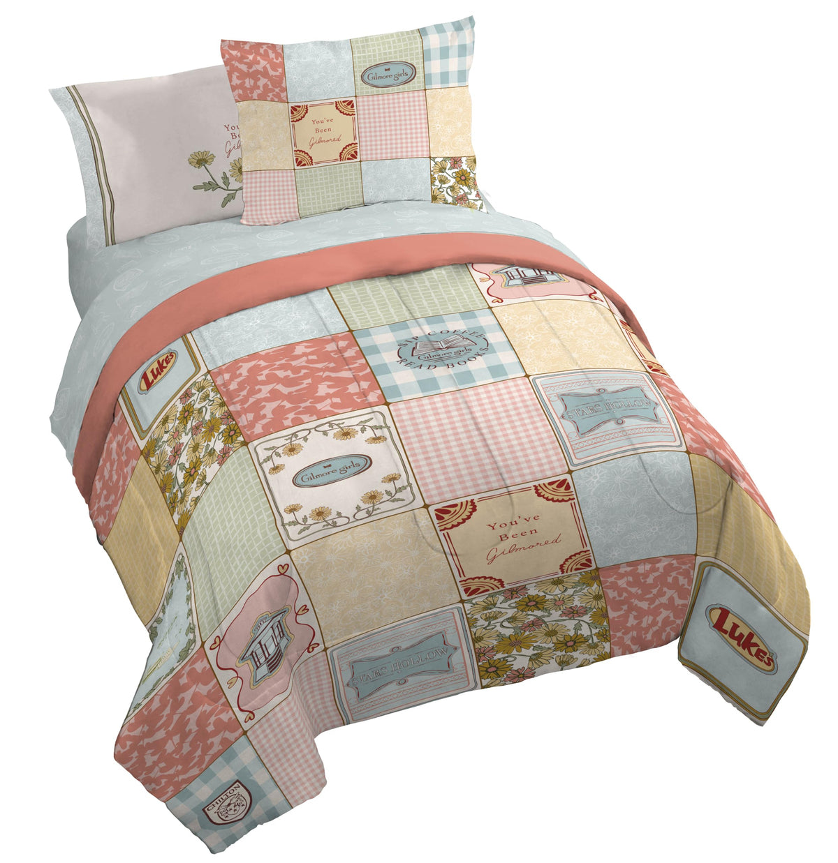 Disney Lilo and Stitch Full Size Comforter Set 7 Piece Bedding, Multi